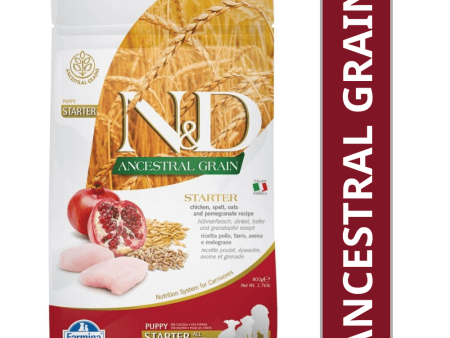 Farmina N&D Chicken & Pomegranate Ancestral Grain Starter Puppy Dog Dry Food For Discount