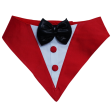 Floof & Co Silk Tuxedo for Dogs (Red) Hot on Sale