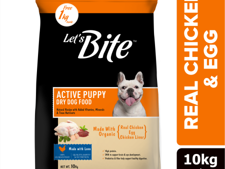 Let s Bite Active Puppy Chicken Dog Dry Food on Sale