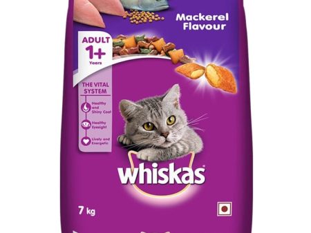 Whiskas Mackerel Flavour Adult Cat Dry Food Hot on Sale