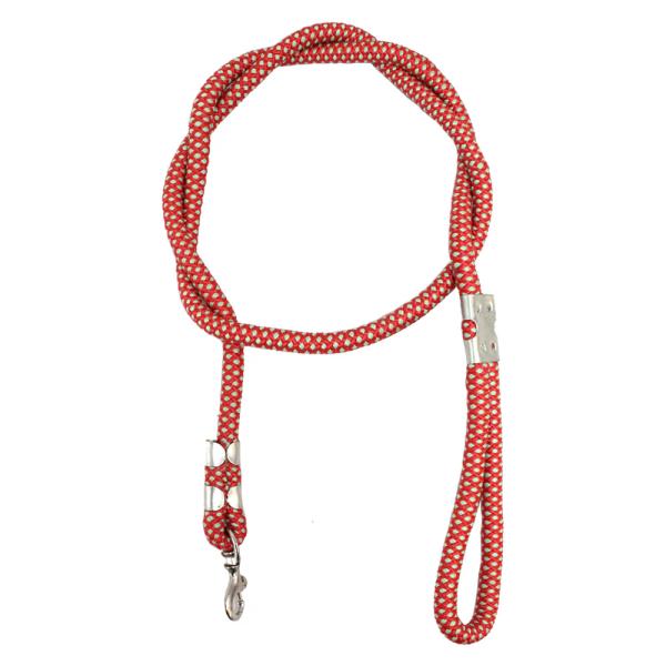 Pawpourri Classic Polyester Rope Leash for Dogs (Red) For Sale