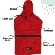 Mutt of Course Raincoat For Dogs (Red) Fashion