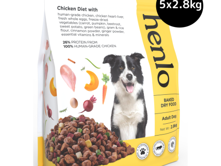 Henlo Chicken & Vegetable Baked Dry Food for Adult Dogs | 100% human grade ingredients Supply