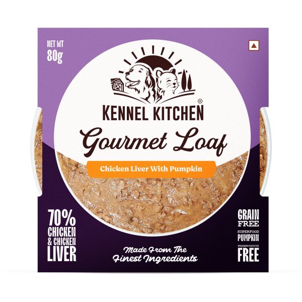 Kennel Kitchen Gourmet Loaf Chicken & Liver with Pumpkin Puppy & Adult Dog Wet Food (All Life Stage) Hot on Sale