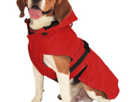 Mutt of Course Raincoat For Dogs (Red) Fashion