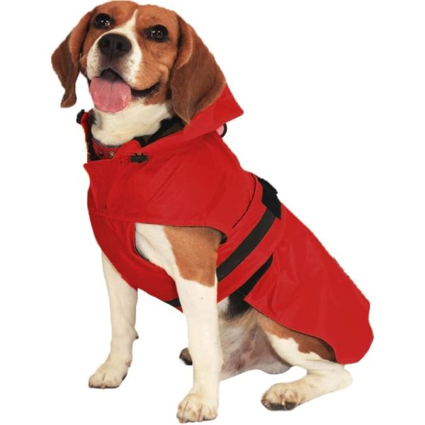 Mutt of Course Raincoat For Dogs (Red) Fashion