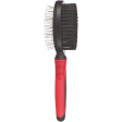 Trixie Double Sided Pin and Bristle Brush for Dogs (Black Red) Sale