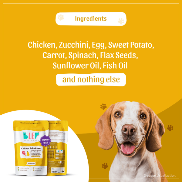 BLEP Chicken Zuke Pawer Dog Wet Food (300g) Fashion