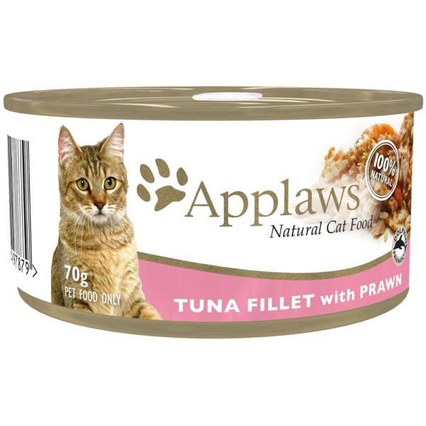 Applaws Tuna Fillet and Prawns Tinned Cat Wet Food For Discount