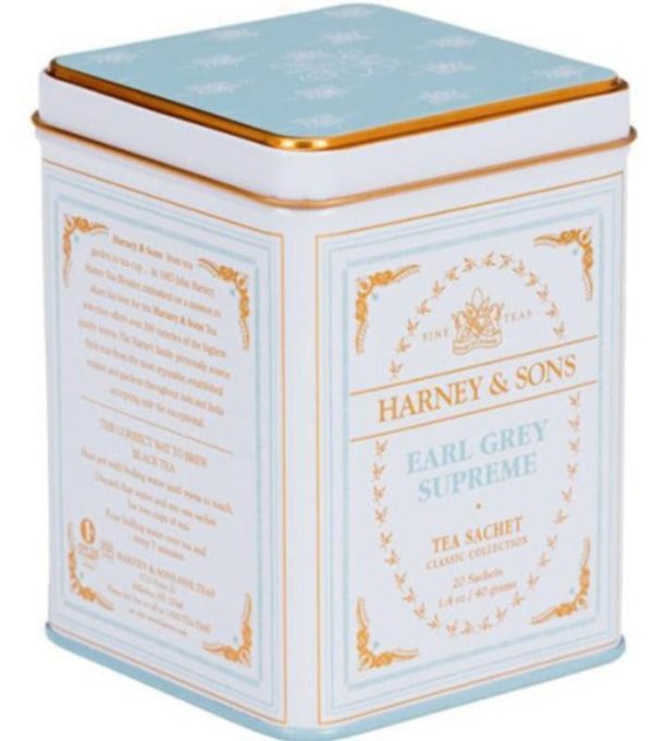 Lata de chá Earl Grey Harney & Sons   20 pcs. Online now