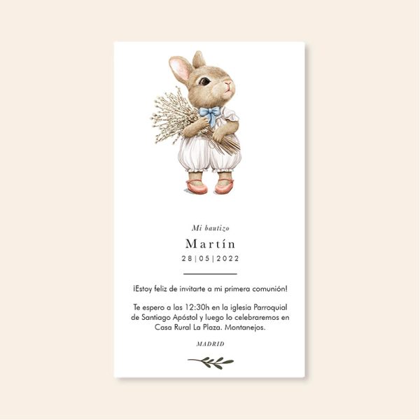 Invitações personalizadas de Coelhinho For Sale