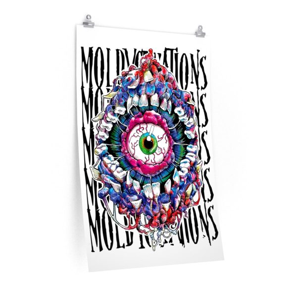 MoldyCreations Poster White Backround For Cheap