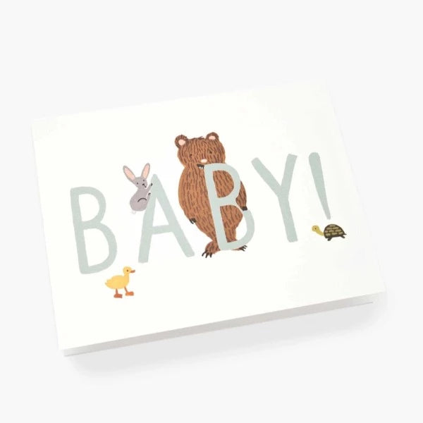 Cartão Baby animais mint Rifle Paper & Co Online Hot Sale