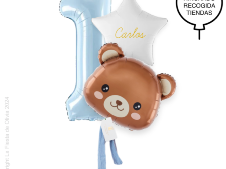 Buquê de balões BABY LEO inflados com hélio For Discount