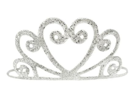 Tiara de brilho prateado Sale