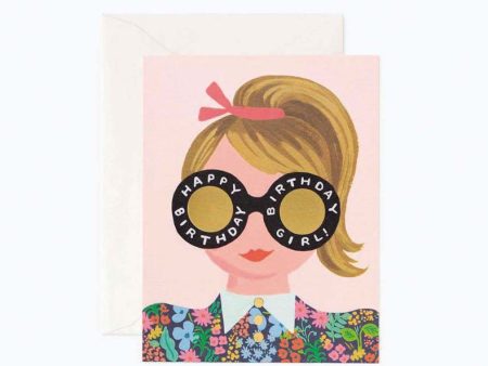 Cartão Aniversário Girl Meadow  R. Paper & Co Online now