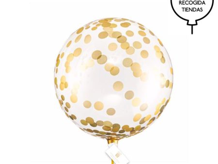 Balão de confete bolha impresso em ouro Online Sale