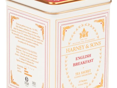 Lata de chá Harney & Sons English Breakfast   20 u. For Cheap