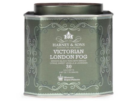 Lata de chá Victorian London Fog Harney & Sons   30 unid. Online