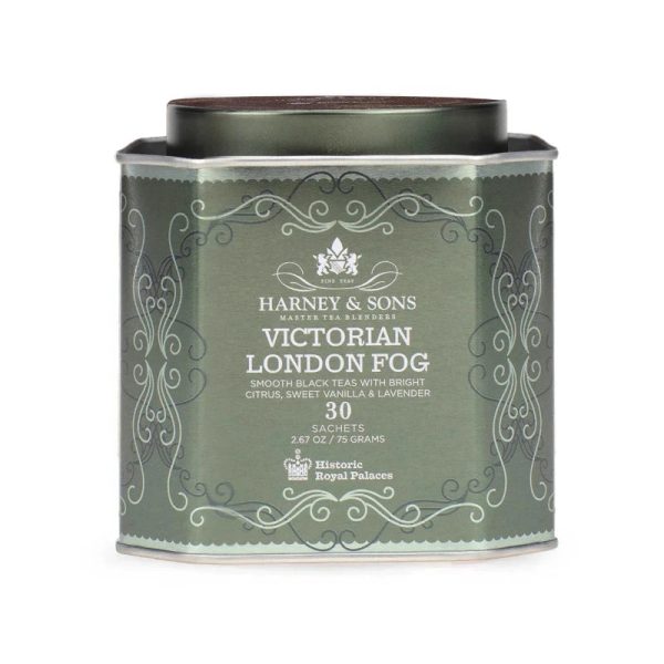 Lata de chá Victorian London Fog Harney & Sons   30 unid. Online