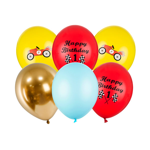 Mix de balões de carro  Happy Birthday  6 pcs. Cheap