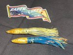 Japanese Raden Lure. Big Game Lure,Tuna ,6 in Squid 2 pieces mother of pearl. Online now