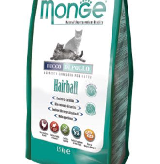 Monge Adult Hairball Dry Cat Food 1.5kg For Cheap