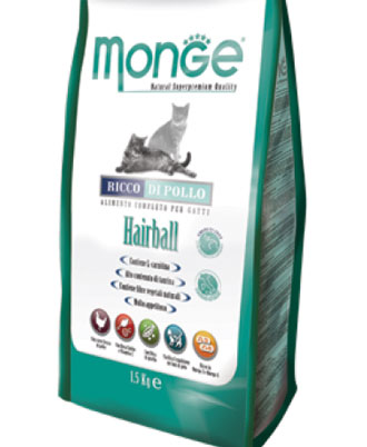 Monge Adult Hairball Dry Cat Food 1.5kg For Cheap