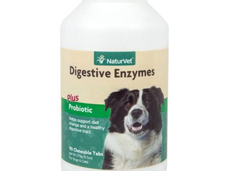 NaturVet Digestive Enzymes Chewable Tablets 270g on Sale