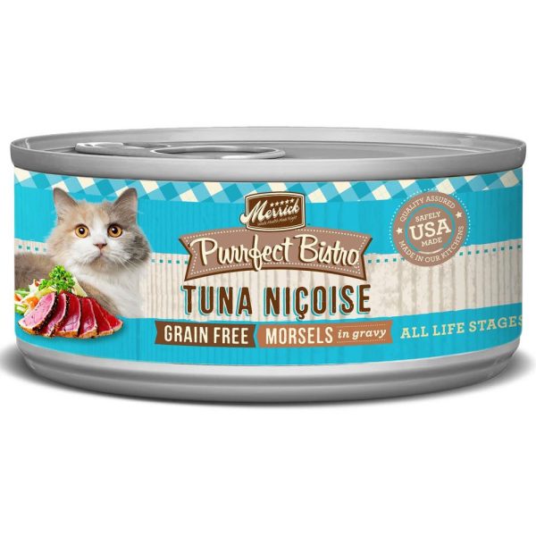 Merrick Purrfect Bistro Grain Free Sliced Tuna Nicoise Canned Cat Food 156g Discount