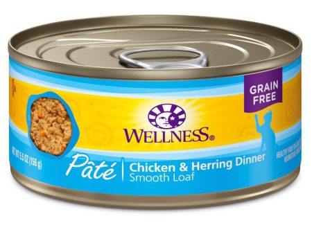 20% OFF: Wellness Complete Health Chicken & Herring Pate Grain-Free Canned Cat Food 156g Sale