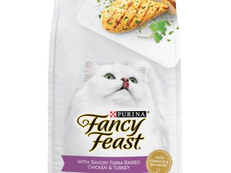 BUNDLE DEAL : Fancy Feast with Savory Chicken & Turkey Dry Cat Food Cheap