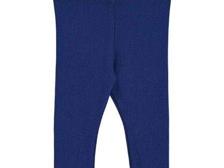 Alfa Rib Leggings - Deep Blue Cheap