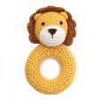 Handmade Crochet Teething Ring Rattle - Lion Online