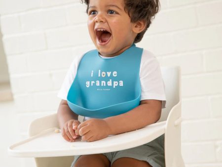 Wonder Bib - I Love Grandpa Cheap