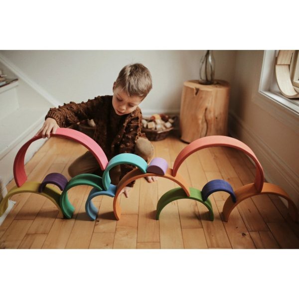 Large Rainbow Arches Wooden Toy Online Hot Sale