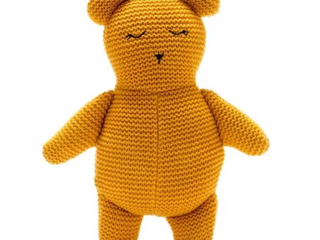 Isla the Organic Teddy Bear - Mustard Online now