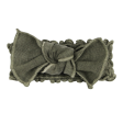 Cozy Smocked Tie Headband - Hunter Discount